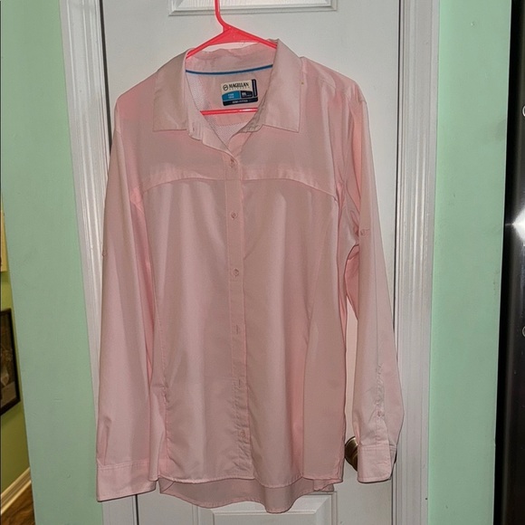 Magellan Pink Outdoors Women’s Overcast Long Sleeve Plus Size Fishing Shirt 2X - Picture 1 of 7